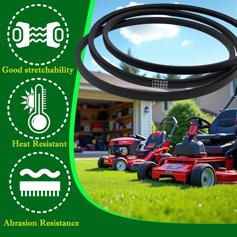 IKSI 144959 Riding Mowers Deck Belt 42" for Craftsman LT1000 LT2000 LT3000 DYT4000 160855 130801 138255 Replaces Husqvarna Poulan AYP Lawn Mower 138255 532144959 532138255 - Image 4